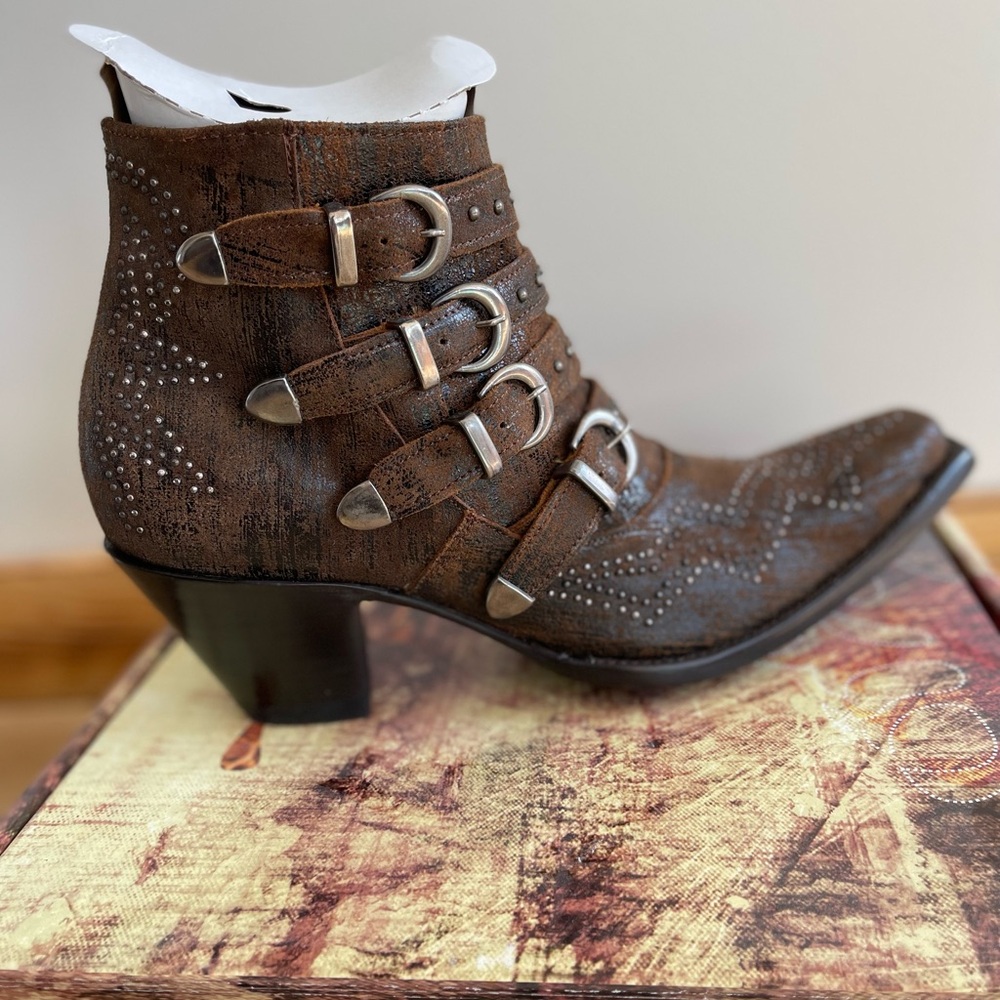 Old Gringo Roxy Rust Ankle Boots